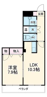 VIP-IN太平洋ノースヒルズ【2階】の間取り