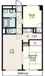 マルギガーデン【2階】の間取り