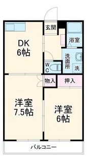 グランシャリオM【10D号室】の間取り