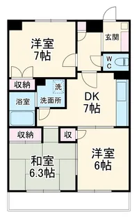 ぐりーんぷらざ【1階】の間取り