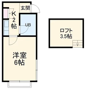 第5メゾン稲垣【1階】の間取り