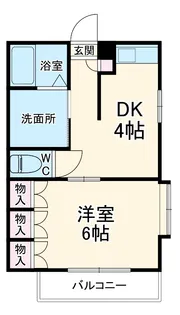 プライムコート【102号室】の間取り