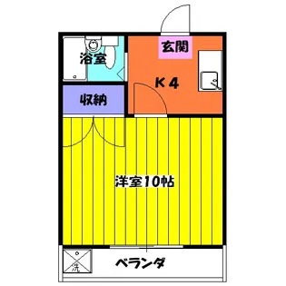 アイリス梅坪【301号室】の間取り