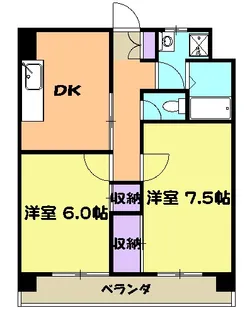 ノ−ブルライフムラマ【601号室】の間取り