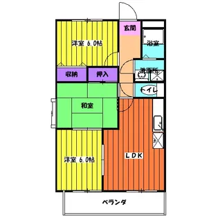イーストロイヤルサイトウ【205号室】の間取り