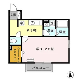 ア・ラ・モード ミシマ【2階】の間取り