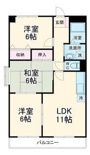 イーストロイヤルサイトウ【705号室】の間取り
