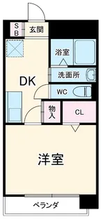 プラムワン【405号室】の間取り