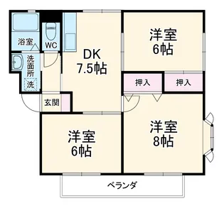 サンガーデンⅢ【105号室】の間取り