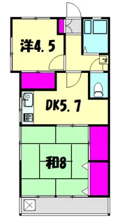 稲付ハイツ【2階】の間取り