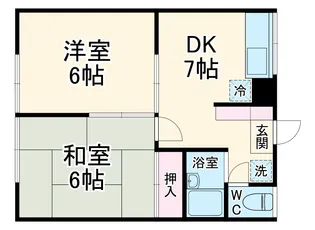 エステートピア上青木【2階】の間取り