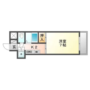 アーバンウェーブ白山【207号室】の間取り