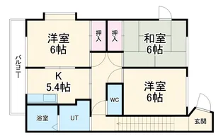ハイステージ日吉A棟【2階】の間取り