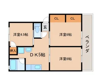 ハイツモリモト【202号室】の間取り