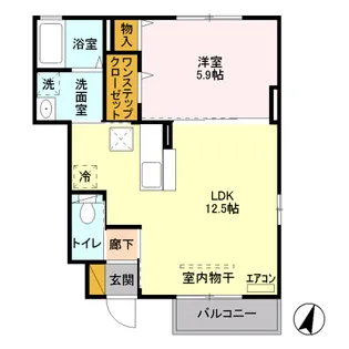 レ・リヤン.S【1階】の間取り