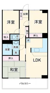 グランドール・ラシン【3階】の間取り