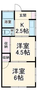 金子コーポ【2階】の間取り