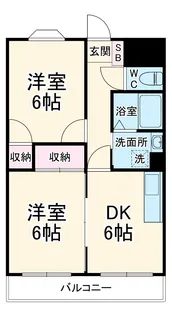 ラフォーレオオモリ【1階】の間取り