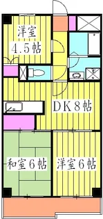 サンハイツ石田【502号室】の間取り