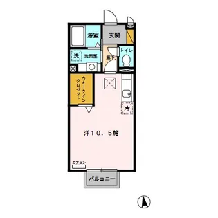 アンソレイユ【1階】の間取り