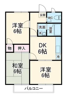 第2ジュネス黒田【2階】の間取り