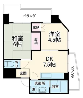 サン宮脇【2階】の間取り