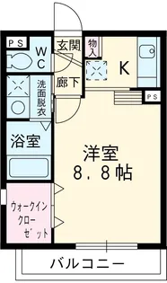 コアノス荒子【203号室】の間取り