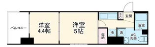 アクシーズタワー大門町【4階】の間取り