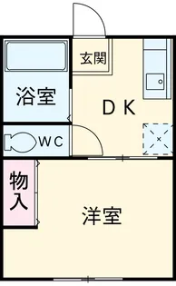 ルネッサンス山本A棟【101号室】の間取り