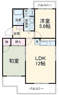 パークフロント【102号室】の間取り