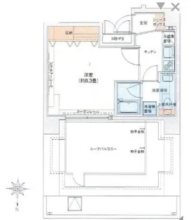 ドルチェ東京赤羽【8階】の間取り