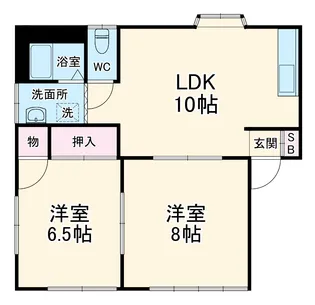 メゾンメヌエット【1階】の間取り