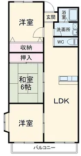 パルクプロッシュ【201号室】の間取り