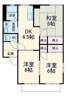 キャピタル8 B【2階】の間取り