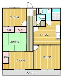 メゾンド・ブランシェ【204号室】の間取り
