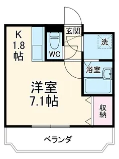 ユーミーマンション加藤A・B【A-2D号室】の間取り