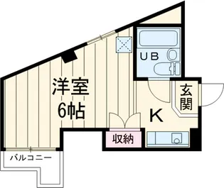 レザン池尻【406号室】の間取り
