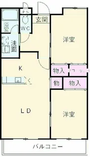 KーWAVE【1階】の間取り