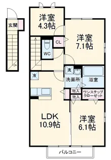 ステラポラーレ【2階】の間取り