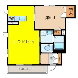 マンション鷹の巣 E棟【1階】の間取り