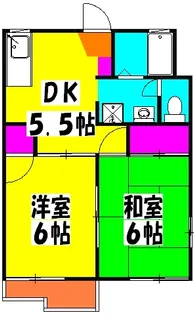 メゾンフレグランス【102号室】の間取り