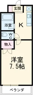 GBⅡ【305号室】の間取り