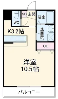 グランストーク篠ケ瀬【3階】の間取り