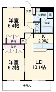 サンシャイン.A.江藤【3階】の間取り
