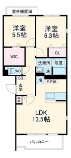 ラ・ポルテ【1階】の間取り