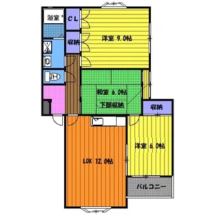 コーポ磯村【101号室】の間取り
