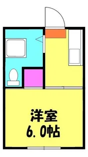 斉藤コーポ2号棟【201号室】の間取り