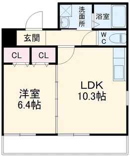 フローレス・コート【2階】の間取り