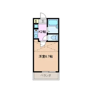 ビバリードリーム小杉【1階】の間取り