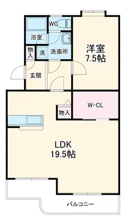 ニューサンハイツ中田【4階】の間取り